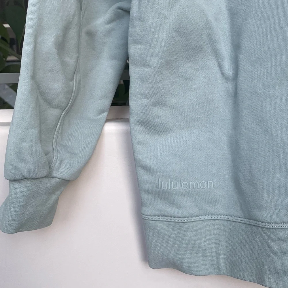 SOLD LULULEMON Perfectly Oversized Crew Blue Cast Size 2/4 - Picture 5 of 7